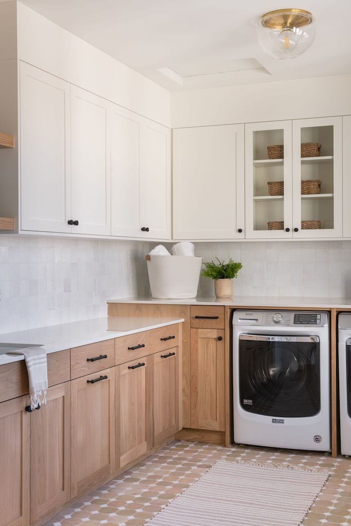 Becki Owens Laundry Room Tiles