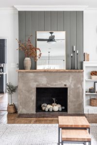 Simple Fall Mantel Decor 4
