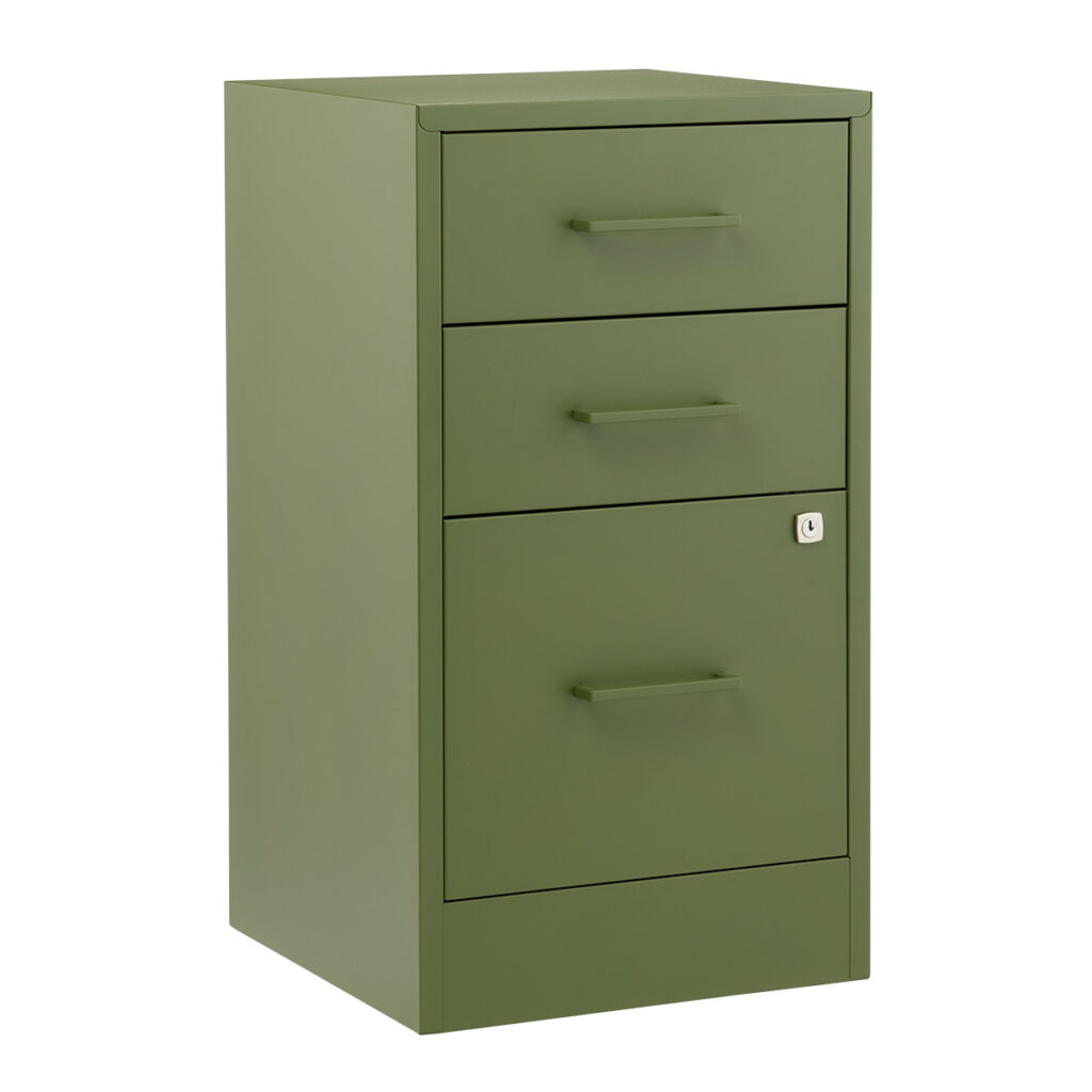 10088705 File Cabinet 3 Door Olive G